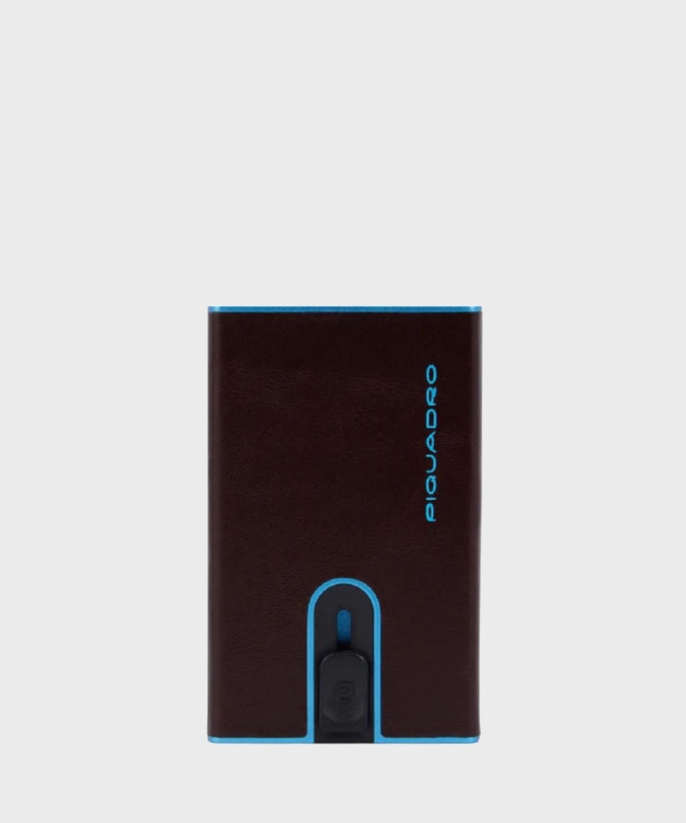 Piquadro Blue Square BL compact wallet 6+2 con...