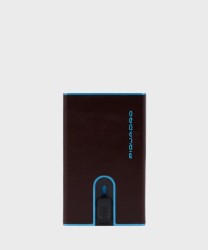 Piquadro Blue Square BL compact wallet 6+2 with banknote holder