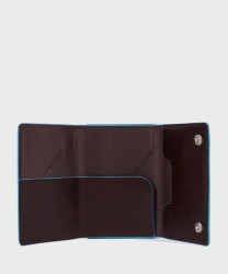 Piquadro Blue Square BL compact wallet 6+2 with banknote holder