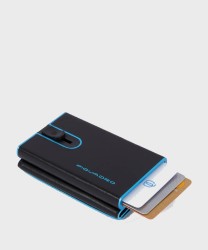 Piquadro Blue Square BL compact wallet 6+2 with banknote holder