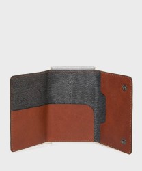 Piquadro Black Square compact wallet 6+2 con porta banconote in