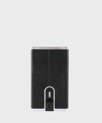Piquadro Black Square compact wallet 6+2 con porta banconote in