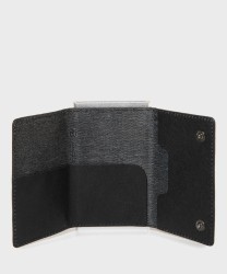 Piquadro Black Square compact wallet 6+2 con porta banconote in