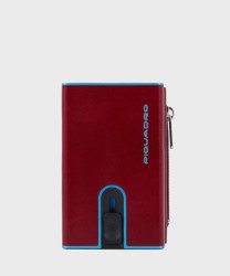 Piquadro Blue Square BL compact wallet for banknotes and coins, 6