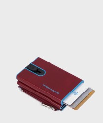 Piquadro Blue Square BL compact wallet banconote e monete 6 cc