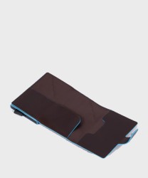 Piquadro Blue Square BL compact wallet, 6+2cc and banknotes