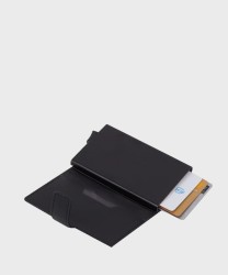 Piquadro Urban compact wallet 6+2cc e banconote in pelle nero