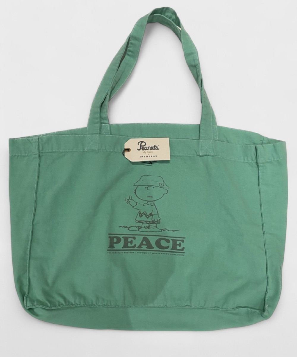 In The Box Peanuts Charlie Brown tote bag, verde