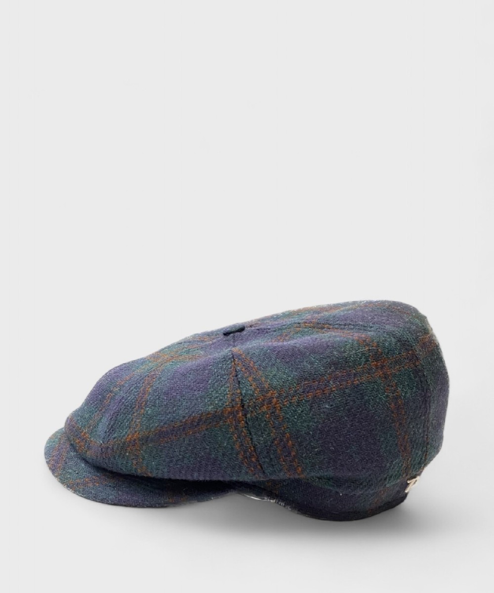 Panizza Stern 8-panel wool cap, British blue