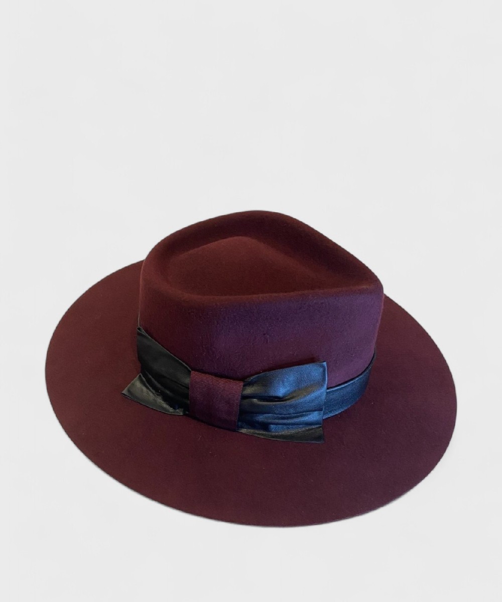 Panizza Trapani felt hat wool Chianti sfiammato...