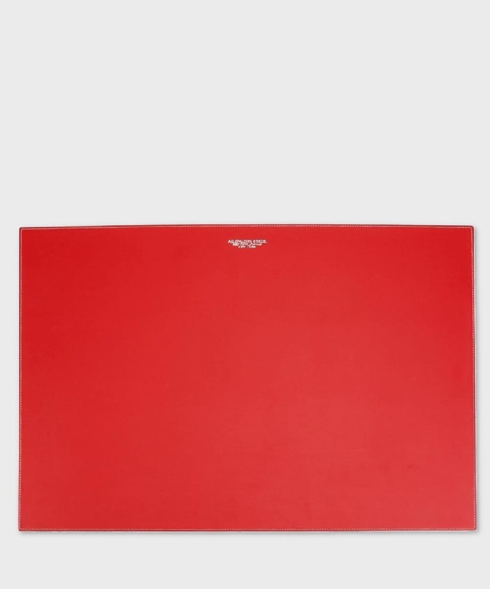 AG Spalding & Bros desk pad sottomano in pelle...