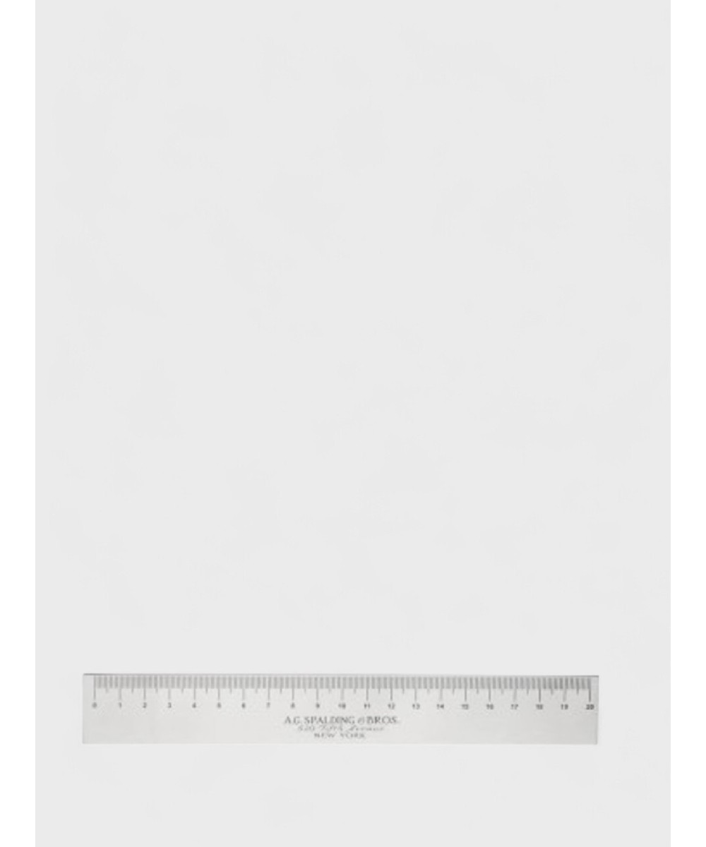 AG Spalding & Bros righello 20 cm in alluminio