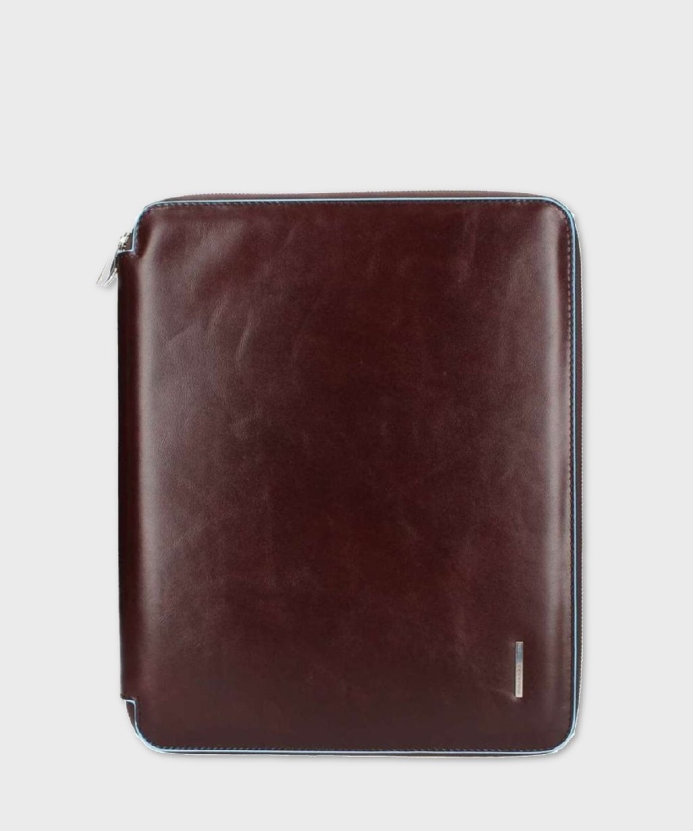 Piquadro Blue Square A4 document clipboard with...