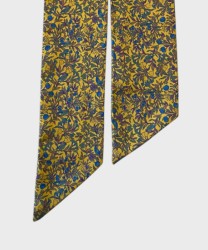 Petronius 1926 silk peau d'ange scarf tie, flowers