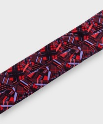 Mantero Swing double face velvet and silk neck, red