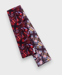 Mantero Swing double face velvet and silk neck, red
