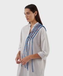 Mantero Around fascia con cordoncini in seta, fantasia charm