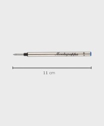 Montegrappa refill singolo inchiostro blu, M, per penna roller
