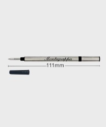 Montegrappa refill singolo inchiostro nero, M, per penna roller
