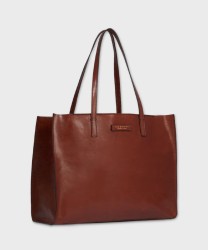 The Bridge Mirra Zip-Up Shopping Bag, Brown