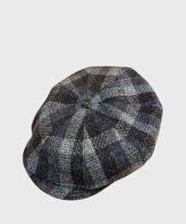 Panizza Stern 8-piece wool cap, Blue Check