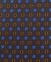 Petronius 1926 cravatta tre pieghe in seta carrè 70s, vintage