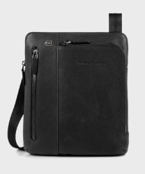 Piquadro Black Square borsello a tracolla in pelle nero