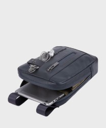 Piquadro Urban large shoulder bag, blue