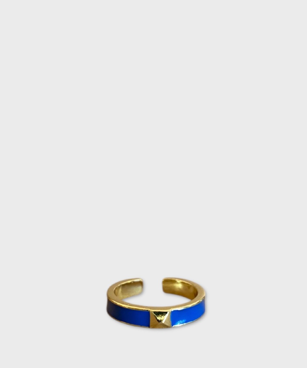 Sodini Pyramid anello blu