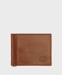 The Bridge Story Wallet with Clip, 6 cc, Brown