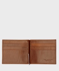 The Bridge Story Wallet with Clip, 6 cc, Brown