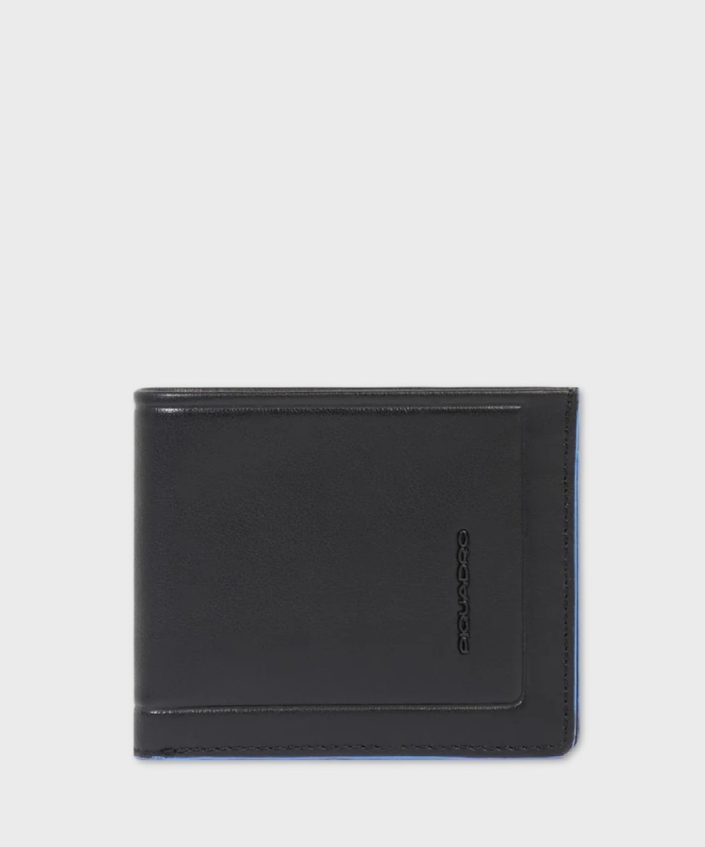 Piquadro Atlas wallet with coin purse, 3cc, black