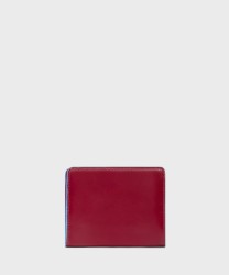 Piquadro Blue Square portafogli con portamonete, rosso