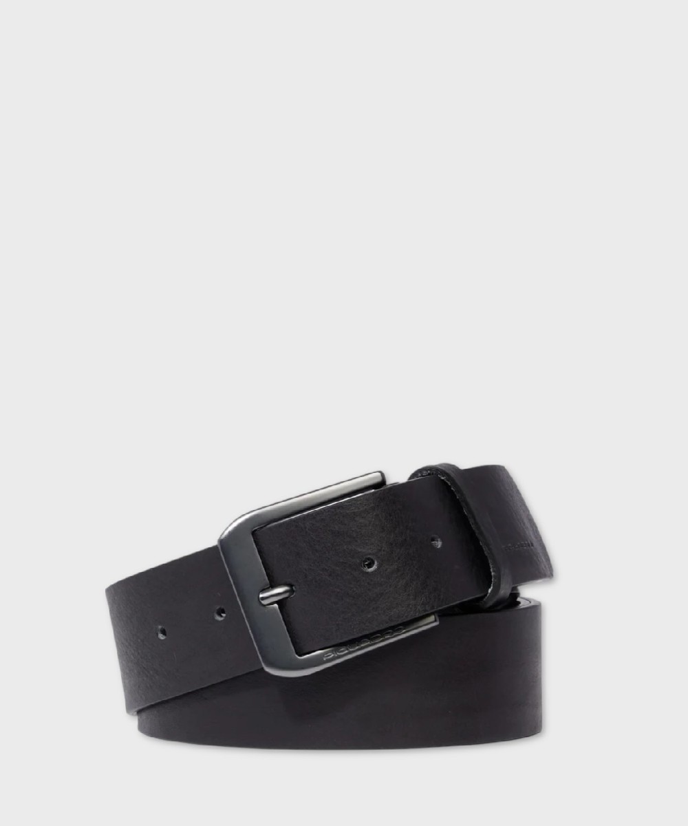 Piquadro Black Square cintura in pelle nera