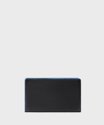 Piquadro Blue Square wallet with coin purse, black