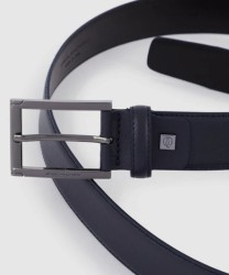Piquadro Modus belt with rectangular buckle, blue