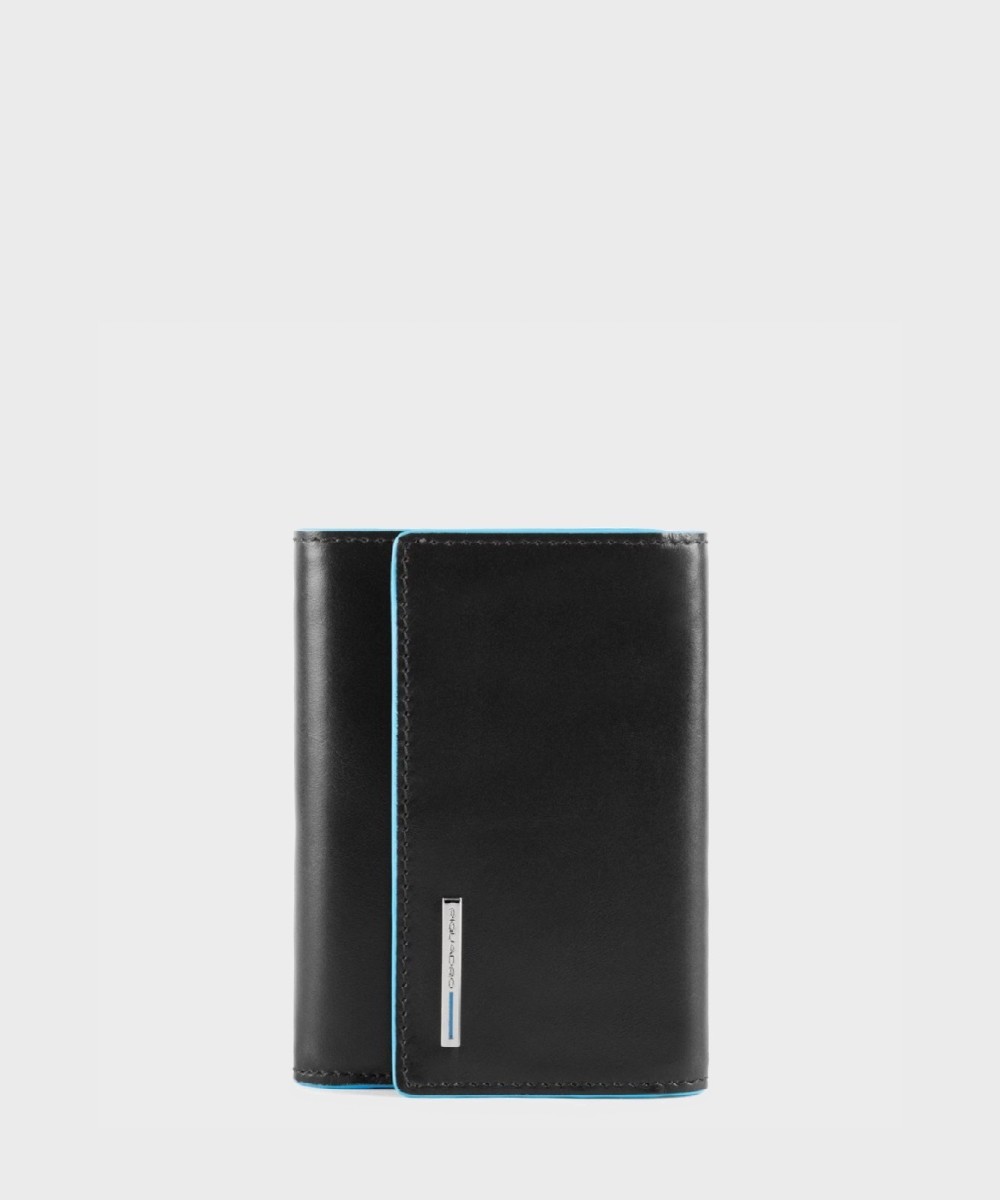 Piquadro Blue Square portafogli con portamonete, nero