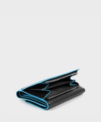 Piquadro Blue Square wallet with coin purse, black