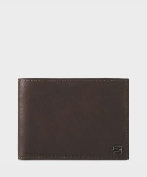 Piquadro Black Square portafogli con portamonete, 7+3 cc, testa