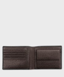 AG Spalding & Bros horizontal wallet with 4 cc and coins, black