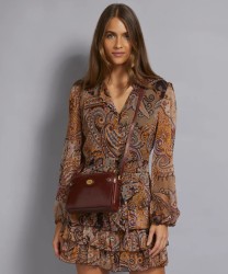 The Bridge Story borsa crossbody a tracolla in pelle marrone