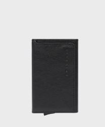 Piquadro Black Square compact wallet slim 6 cc, black