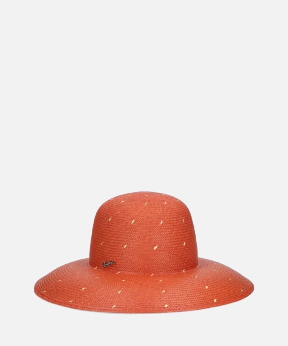 Borsalino Violet cappello Panama in paglia a...