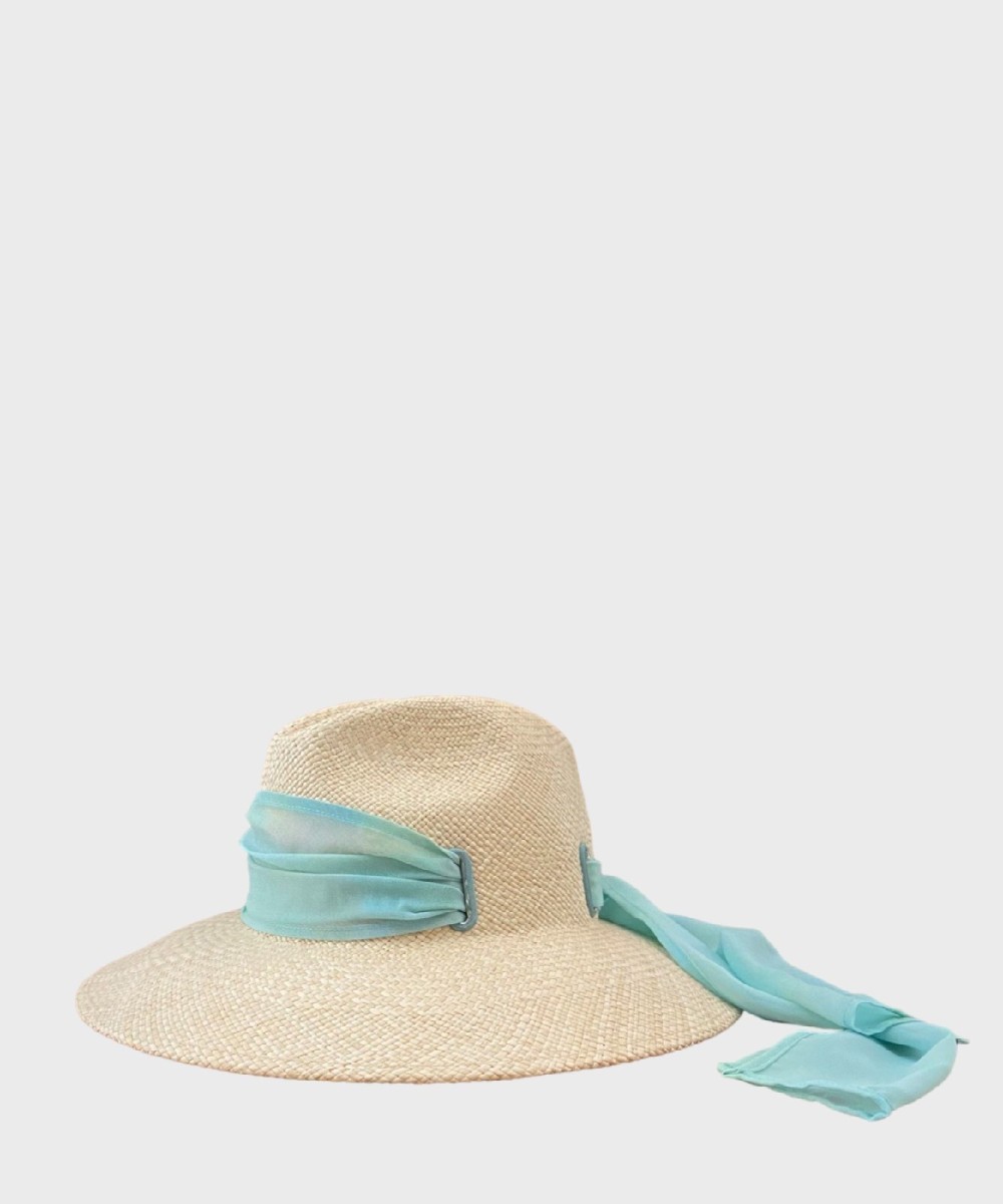 Borsalino cappello Panama Quito in rafia a tesa...