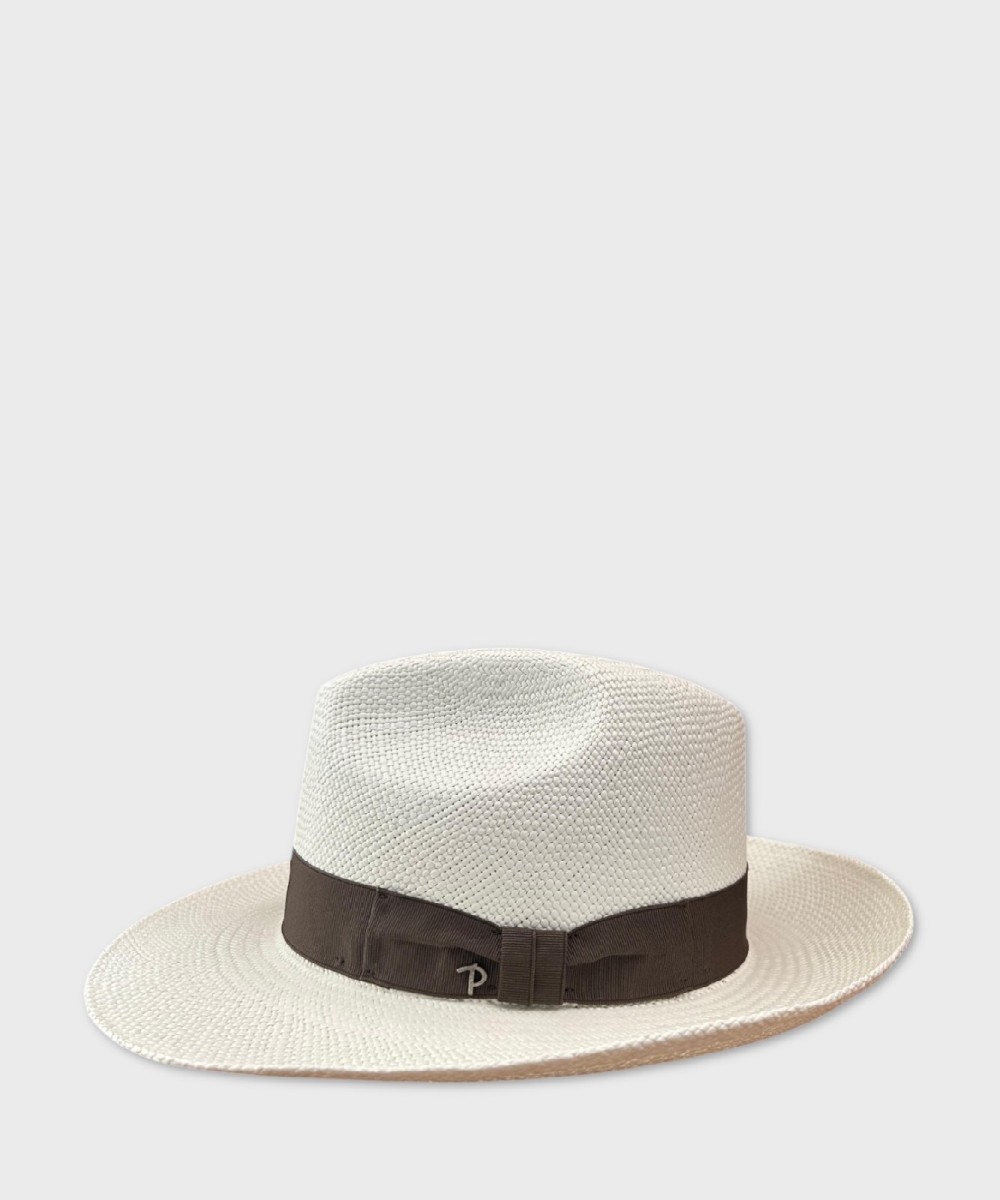 Panizza cappello Panama in paglia bianco,...