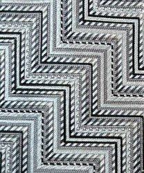 Missoni cravatta tre pieghe in seta stampa geometrica, grigio