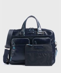 Piquadro Blue Square cartella porta Pc a 2 manici con tasche
