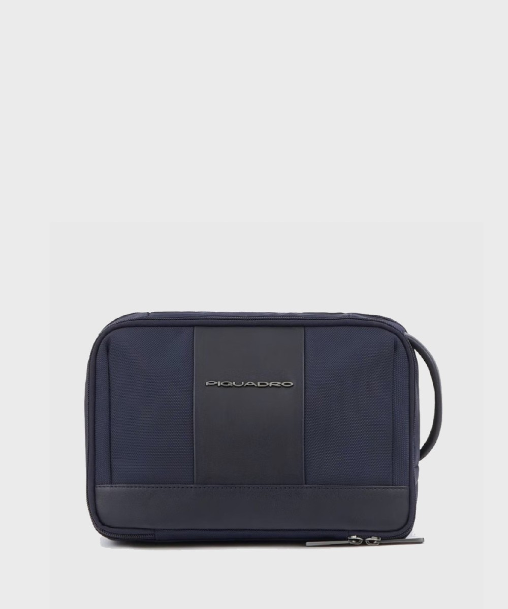 Piquadro Brief2 expandable toiletry bag, blue