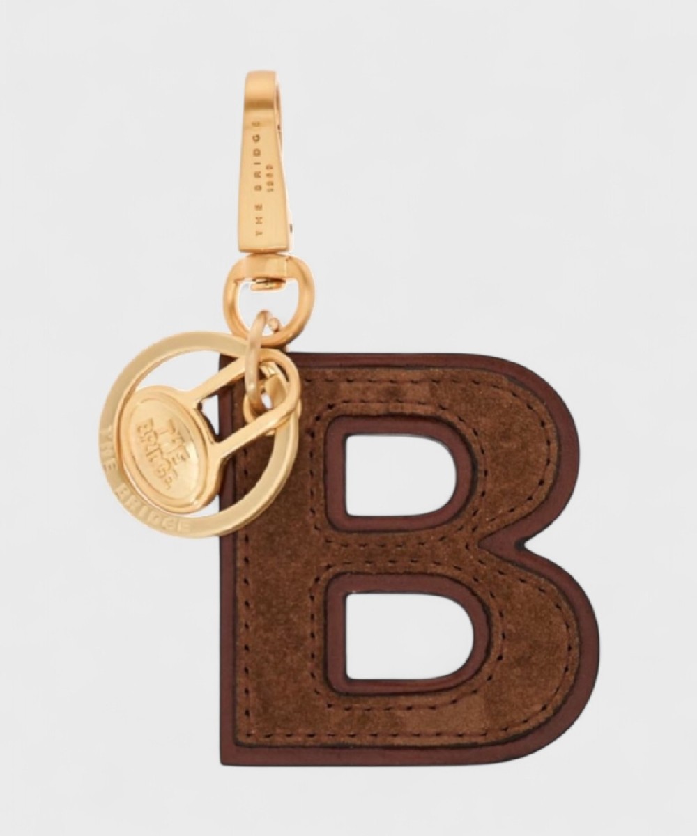 The Bridge Duccio key ring letter B, brown