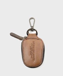 AG Spalding & Bros Moose Vintage Zip Keychain, Brown